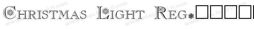 Christmas Light Reg字体转换